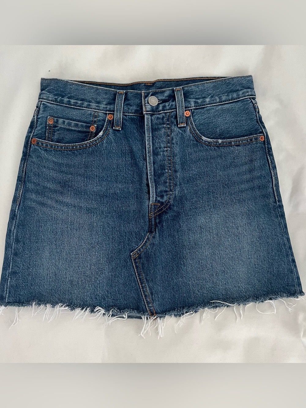 Levi's Blue Denim Mini Skirt 100% Cotton